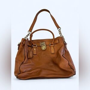 Y2K Michael Kors Brown Leather Tote Bag